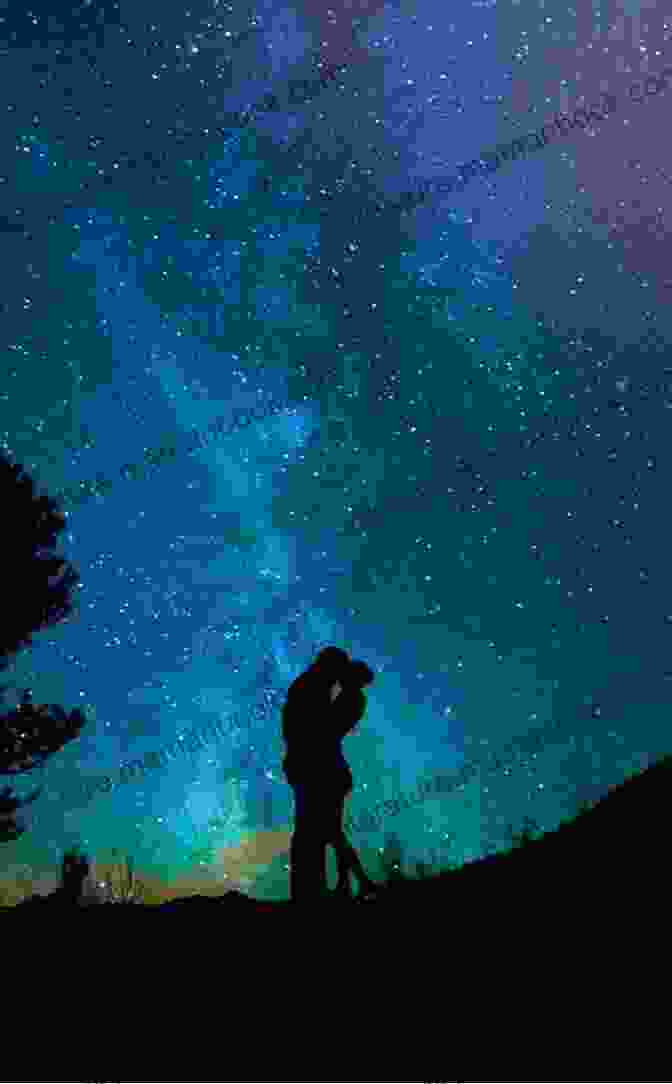 A Couple Embracing Under A Starry Sky, Surrounded By Flowers And A Beautiful Landscape. Greatest Love Poems: A Comprehensive Anthology Of The World S Finest Romantic Verse