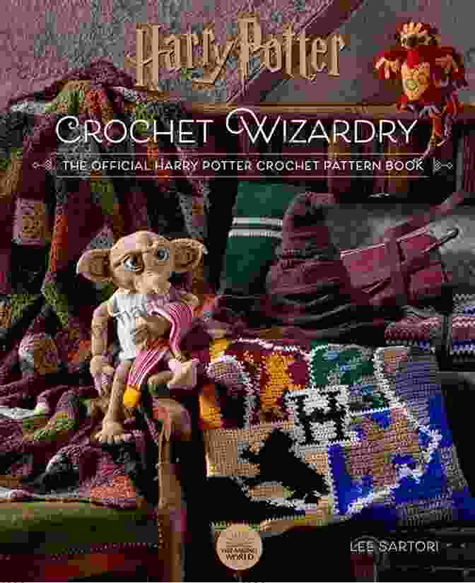 An Assortment Of Yarns, Crochet Hooks, And The Official Harry Potter Crochet Pattern Book, Illustrating The Materials And Techniques Involved. Harry Potter: Crochet Wizardry: The Official Harry Potter Crochet Pattern