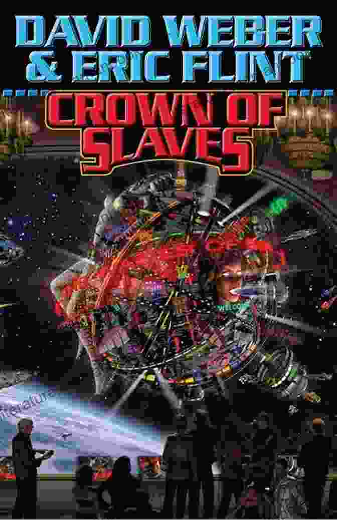Crown Of Slaves Book Cover By David Weber, Depicting A Group Of Weary And Battle Hardened Soldiers Standing Amidst The Ruins Of A Ravaged City Cauldron Of Ghosts (Crown Of Slaves Honor Harrington Universe 3)