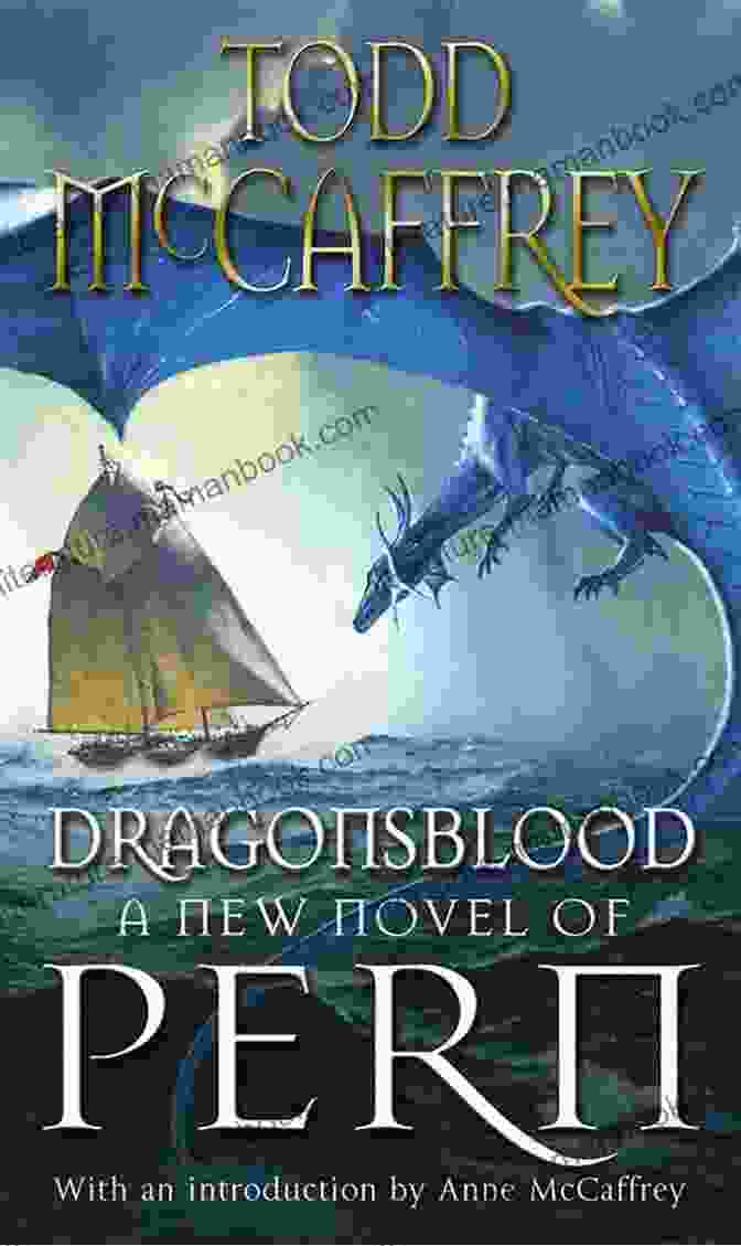 Dragonsblood Pern Book Cover Featuring A Dragon And A Man On Horseback Dragonsblood (Pern 18) Mike Dixon
