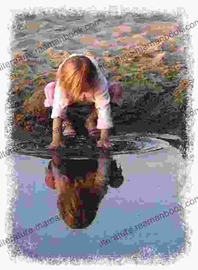 Elara Looks At Her Reflection In A Pool Of Water, Seeing Her True Self For The First Time. Lady A (A Princess Tale 2)