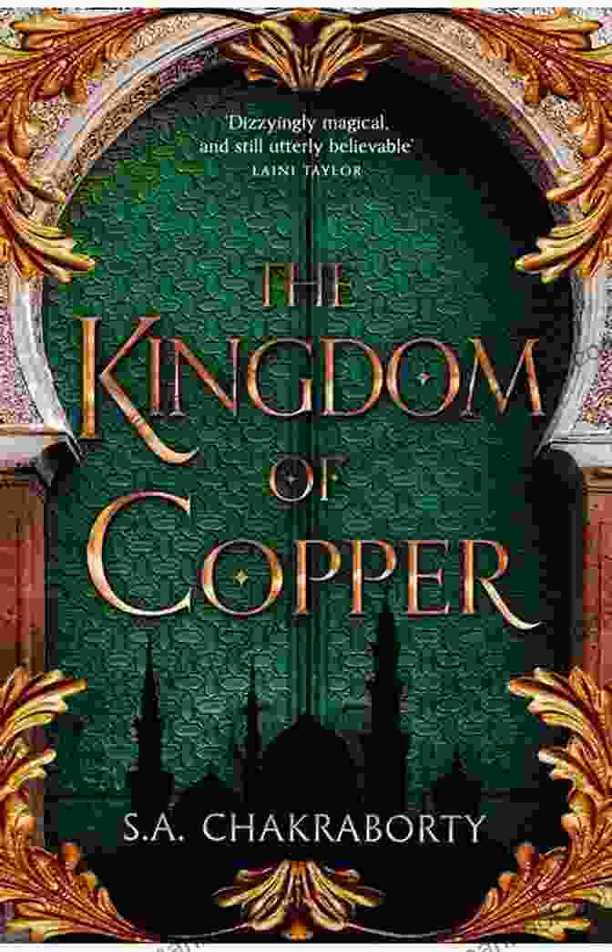 The Kingdom Of Copper Book Cover, Featuring A Woman In A Blue Dress Surrounded By A Swirling Vortex The City Of Brass: A Novel (The Daevabad Trilogy)