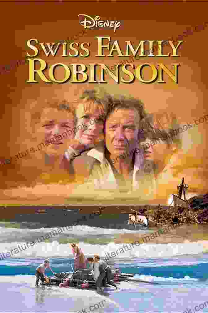 The Swiss Family Robinson Family Gathered Around A Campfire, Sharing A Meal The Swiss Family Robinson (Penguin Classics)