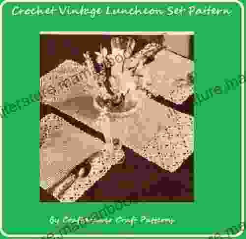 Crochet Luncheon Set Pattern Vintage Crochet Patterns For Placemats And Center Runner Mat