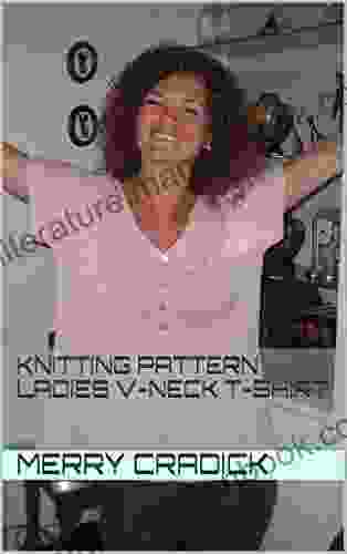 Knitting Pattern Ladies V Neck T Shirt (All In One Knitting Patterns For Ladies Tops 1)